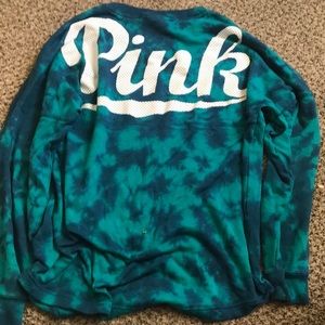 Victoria Secret (pink) long sleeve tiedye sweater